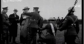 Princess Patricia reviews regiment (1919)