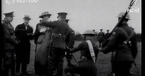 Princess Patricia reviews regiment (1919)
