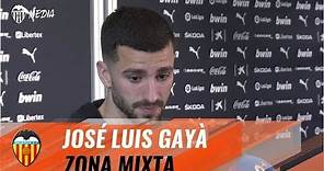 JOSÉ LUIS GAYÀ HABLA EN ZONA MIXTA TRAS LA VICTORIA DEL VALENCIA CF FRENTE AL FC BARCELONA (2-0)