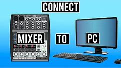 How To Connect A Mixer To PC Using Line In