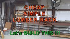 Simple Cheap Lumber Wall Rack