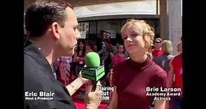 Brie Larson & Eric Blair talk Make up,"Sleepover" & Music career 2004
