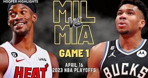 Milwaukee Bucks vs Miami Heat Full Game 1 Highlights | Apr 16 | 2023 NBA Playoffs