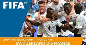 Switzerland v France | 2014 FIFA World Cup | Match Highlights