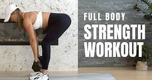 Full Body Strength Workout With Dumbbells