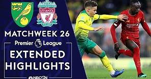 Norwich City v. Liverpool | PREMIER LEAGUE HIGHLIGHTS | 2/15/2020 | NBC Sports