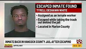 Hancock County Sheriff's Office locates escaped inmate