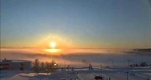 Winter solstice in Fairbanks, Alaska (December 21, 2012)