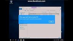How to Fix "This app can't run on your PC" on Windows 8.1/10