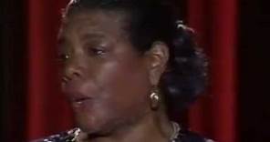 Maya Angelou Live and Unplugged