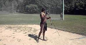 Spear throwing with Woomera