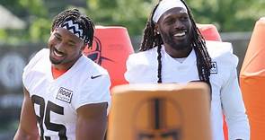 Browns defensive ends Myles Garrett and Jadeveon Clowney are feeling good as they head to Miami
