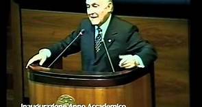Oscar Luigi Scalfaro in Cattolica - Inaugurazione A.A. 1996-97