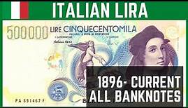 Banknotes All Italian Lira (1896 - CURRENT) | Old Italian Currency | Banknote Museum