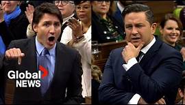 Poilievre claims Trudeau is "losing control" with "screaming and hollering" while answering question