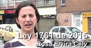 Ley 1761 Rosa Elvira Cely