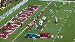 Cam Newton throws touchdown vs. Cardinals
