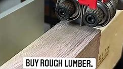 If you can find rough lumber, you can save money by milling it yourself to the thickness you need. #milling #lumber #walnut #woodworking #bandsaw #kjsawdust #shopsounds | KeithJohnson_CustomWoodworking