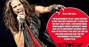 Aerosmith postpones multiple dates of final tour after Steven Tyler suffers ‘vocal cord damage’: ‘I’m heartbroken’