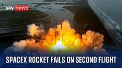 Starship mega rocket explodes on second test flight in 'rapid unscheduled disassembly'