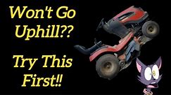 Riding Mower Won't Pull Up Hill DIY Clean Out The Dirt Also How To Replace The Ground Drive Belt