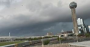 TIMELAPSE: Storm moves into downtown Dallas Thursday