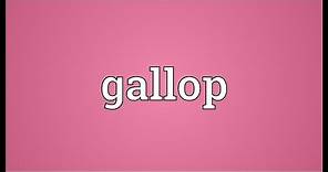 Gallop Meaning