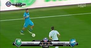 Oleg Shatov's goal. Terek vs Zenit | RPL 2014/15