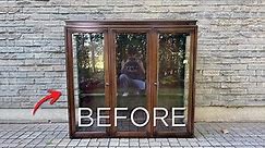Trashed Cabinet Makeover with DIY 3D Louver Doors