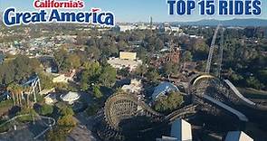 Top 15 Rides at California's Great America