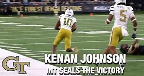 Kenan Johnson's Interception Seals The Georgia Tech Victory