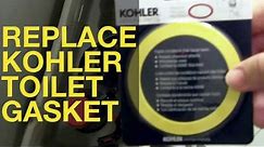 Replace Kohler Toilet Gasket/Seal and Stop That Leak! (Five Minute Fix)