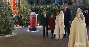 Il Principe e la Principessa di Galles William e Kate all'Abbazia di Westminster per il concerto di Natale