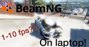Playing beamng drive on a laptop be like: