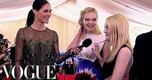 Elle and Dakota Fanning Are Excited to Experiment with Fashion - Vogue - Met Gala