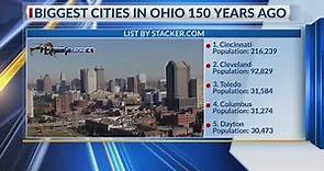 Biggest cities in Ohio 150 years ago
