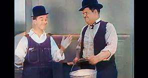 Laurel & Hardy - "The Finishing Touch" 🎩🔨 (Full Episode Colorized in English)