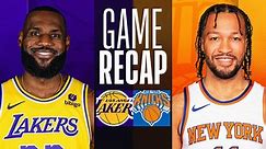 Game Recap: Lakers 113, Knicks 105