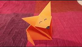 Einfachen Origami Fuchs falten