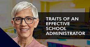 Traits of an effective School Administrator