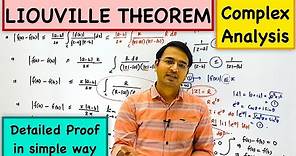 Liouville Theorem complex analysis (proof)