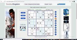 free daily sudoku kingdom ,play sudoku kingdom, "daily sudoku online"