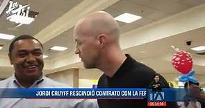 Jordi Cruyff rescindió contrato con la FEF