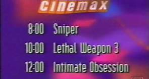 Cinemax | Schedule | Promo | 1994