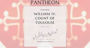 William IV, Count of Toulouse Biography - Count of Toulouse
