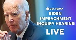 Watch live: House Republicans hold first impeachment inquiry hearing of President Biden