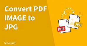 Convert PDF Image to JPG, with Smallpdf