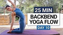 25 Min Yoga Flow | Back Strength, Flexibility & Mobility | Day 10 - 30 Day Yoga Challenge