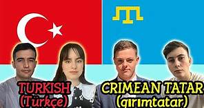 Similarities Between Turkish and Crimean Tatar