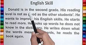Belajar Membaca Teks Bahasa Inggris Tema English Skill dan Menterjemahkannya